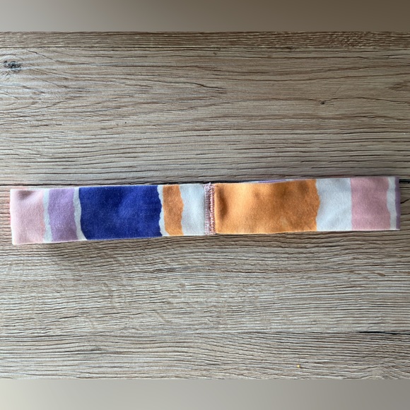 Lululemon Athletic Elastic Color Block Rainbow Headband - Picture 2 of 3